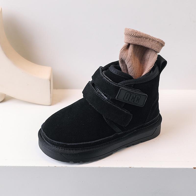 

Маленькая темная лошадка одноклассник матовая кожа детские зимние сапоги двойные шлифовальные наклейки обувь для мальчиков и девочек бархатные теплые хлопковые сапоги 32 чёрный