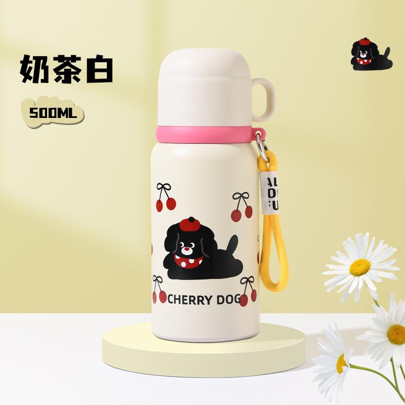 Dual Drink Thermos Children's Pot 316 Men's and Women's Stainless Steel Water Bottle Water Kettle Straw Cup Large Capacity Gift
