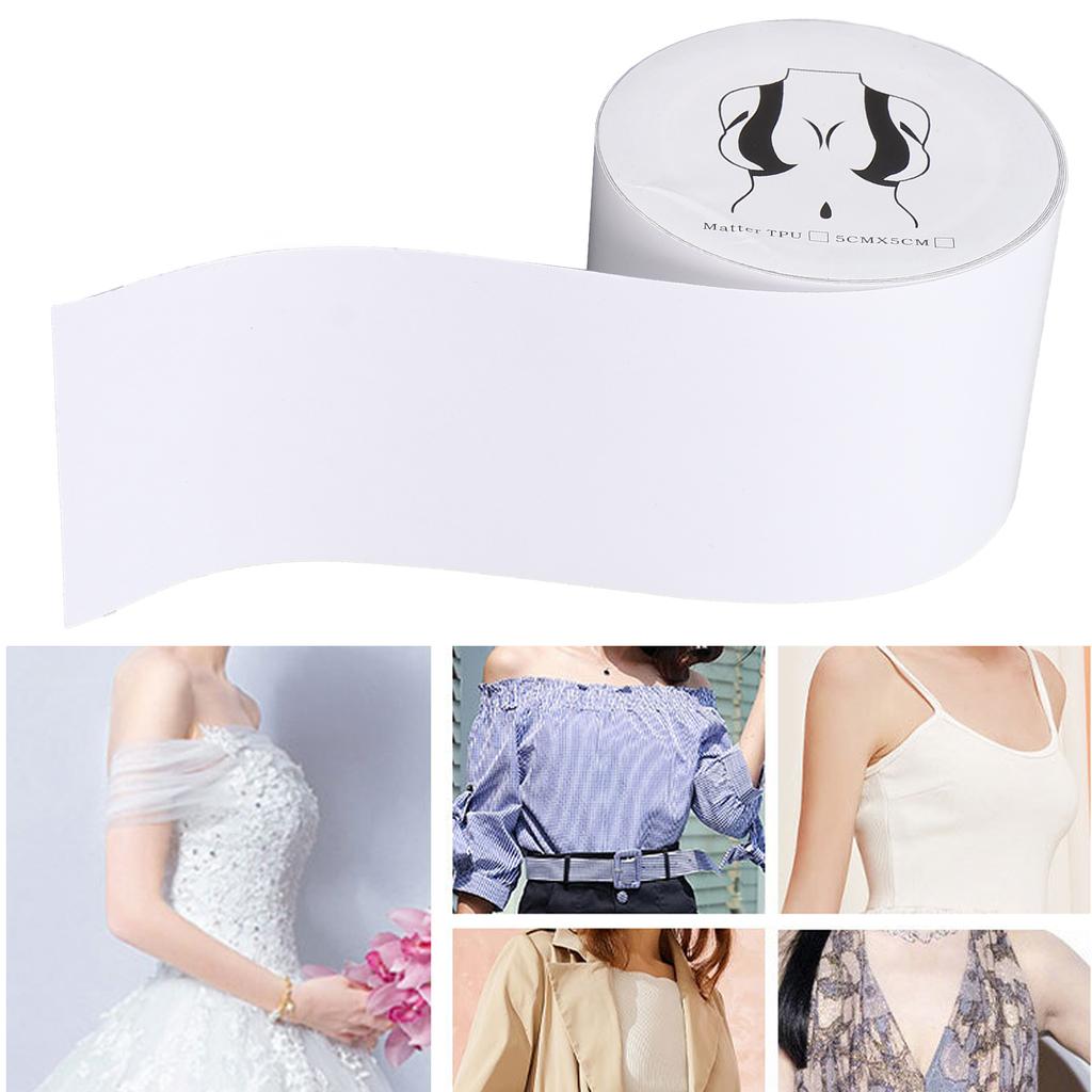 Breast Lift Tape Women Elastic Waterproof Breathable Chest Support Tape for Strapless Dress 0.2 X 16