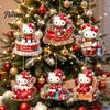 Stocking Stuffer for Kids Christmas Kitty Ornaments, 2D Flat Acrylic Hanging Decorations, Cute Party Exchange Gifts Cartoon Pendants Tree, Holiday