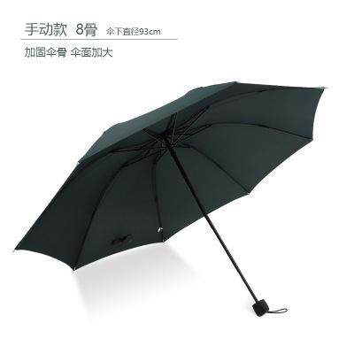 Umbrella large ten bone folding reinforced double business sunny sun umbrella sunscreen umbrella