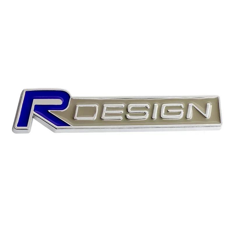 3D Metall R Design Logo für Auto Heckstoßstange Klebeabzeichen für Volvo Rdesign XC90 S60 XC60 V70 S80 S40 V50 V40 V60 C30