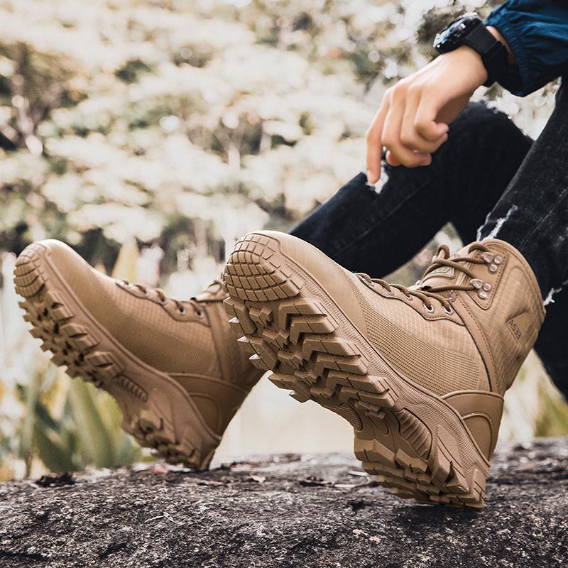 Men's Tactical Boots Military Work Boots Desert Combat Outdoor Boots for Hiking Motorcycle Climbing