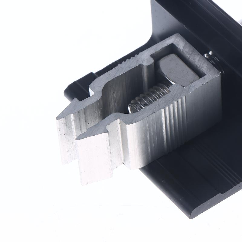 Abrazadera para Panel Solar de Acero Inoxidable Sujeción Rápida de Módulo Solar Fotovoltaico Abrazadera Central para Piezas Fotovoltaicas de 30-50 mm