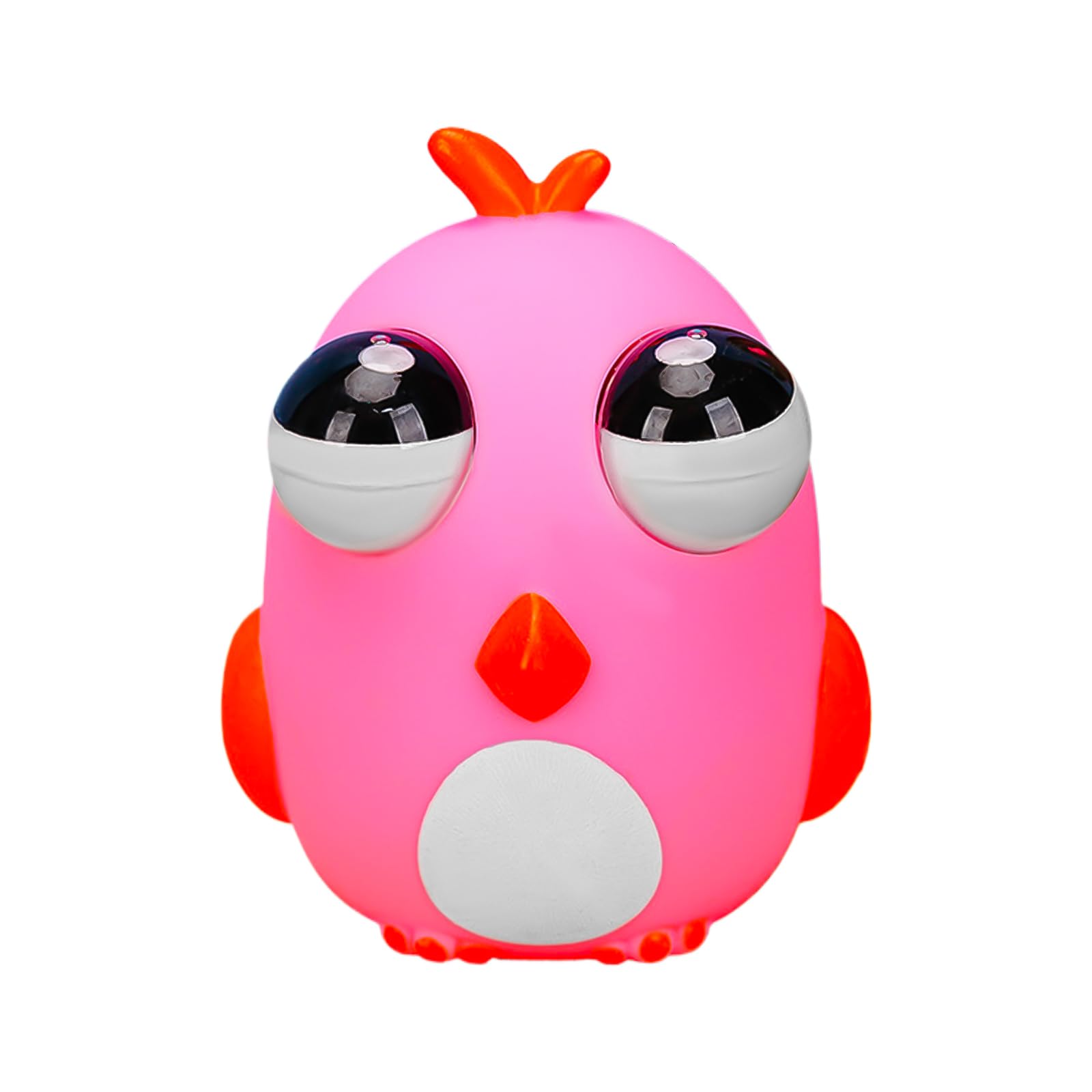 

MGizo DtiSpectrum Squeeze Toy Bunny Chicken Stress Two Dollars - Pop-Eye Toy, Lift-Eyed Toy, Toy, Relief, (Chicken, Pink) розовый