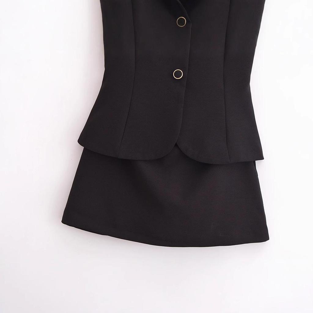 2025 Spring Women's European & American Sleeveless Round Neck Jumpsuit