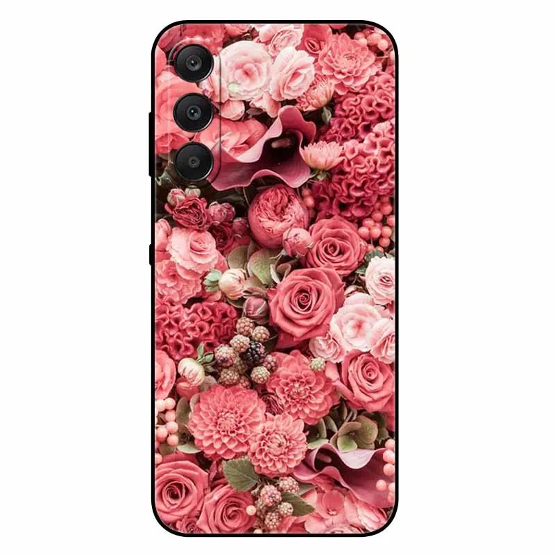 For Samsung A17 5G Case Black Silicone Soft Fashion Animal Back Cover For Samsung Galaxy A17 5G TPU Coque Cute Protective Bumper