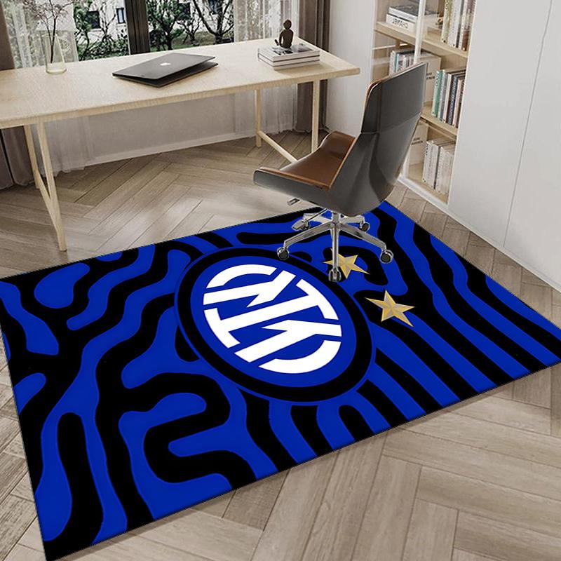 Mi-lan FC Emblem Printed Area Rug for Office, Chair Rug, Decorative Carpet Floor Mat, Large Size Fan gifts Christmas gifts
