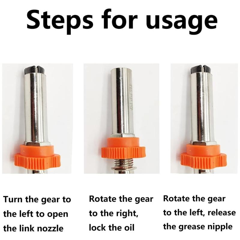 Langlebiger, sicherer und zuverlässiger Hochdruck-Schmierkupplungsnippel mit Schraubverschluss und selbstsicherndem Schnellanschluss für einfache Schmierung