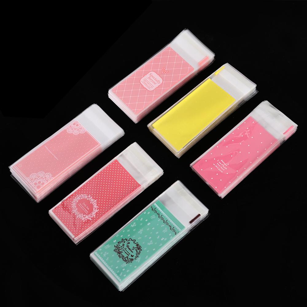 

100 шт./лот Дизайн Самоклеящиеся Свадебные Сувениры OPP Пакеты Подарочные Упаковки Помада Мешок Пластиковый Карман