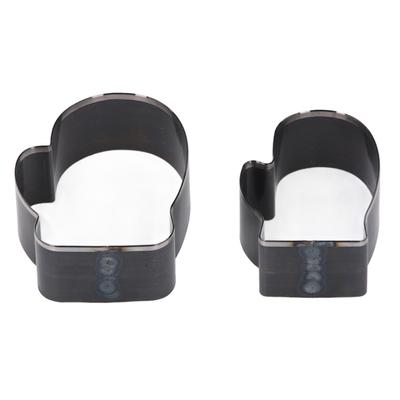 2 Pcs Glove Shape Leather Cutting Die 50mm 60mm Alloy Steel Leather Die Cutter for Crafts