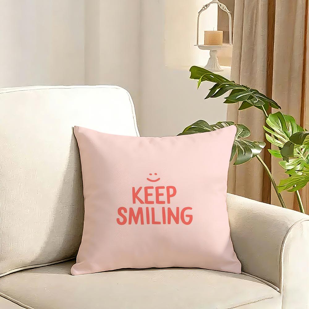 Cartoon rainbow sun Cushion Cover Reversible Plush Pillow Cover Soft Fluffy Home Decor for Sofa Bedroom