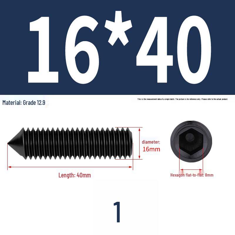 12.9 Edelstahl 304 Innensechskant Kegelspitze Gewindestift M2/M3