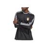 adidas Solid Color Striped Logo Long Sleeve T-Shirt Men Tops Black HS9804