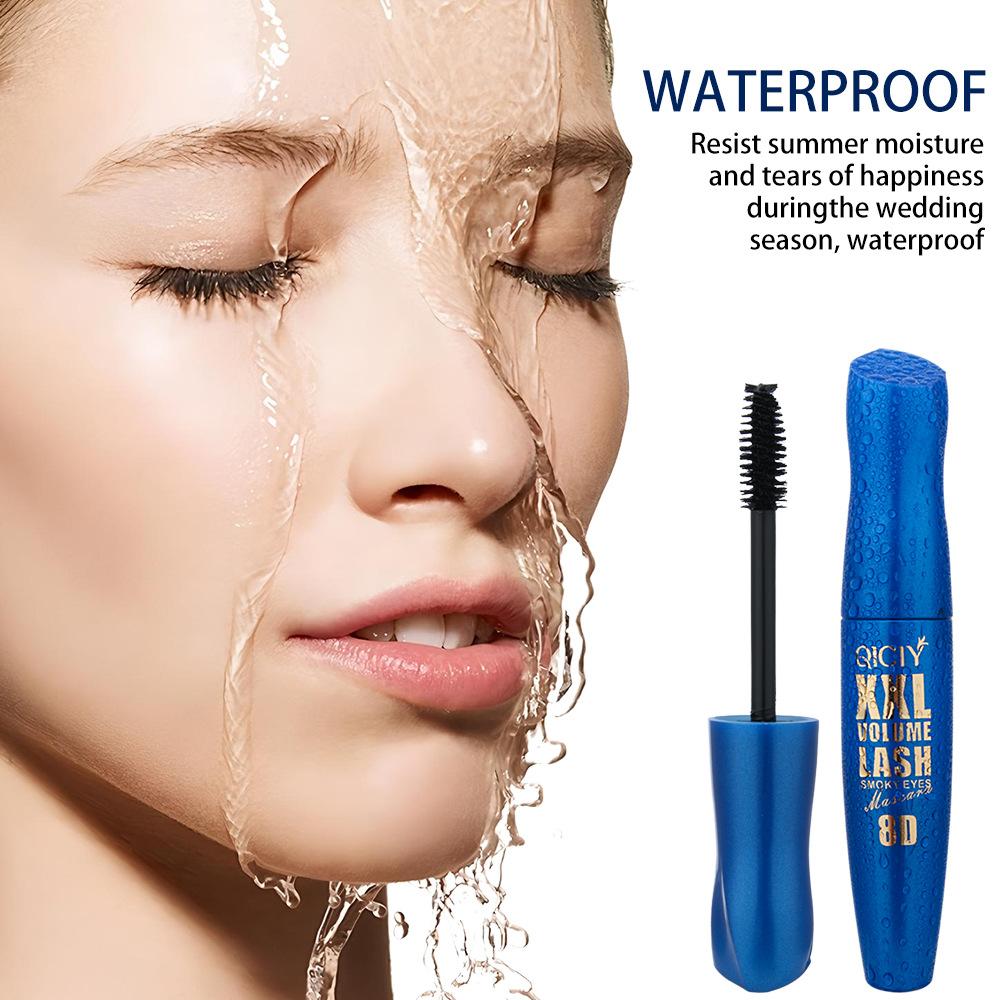 8D Μάσκαρα Μακράς Διάρκειας Αδιάβροχη Μαύρη Μάσκαρα για Καμπύλωση, Γρήγορο Στέγνωμα, Για Όγκο & Λείανση, Χωρίς Κόμπους, Αδιάβροχη, Μαύρο Μάτι Δώρο για Γυναίκες