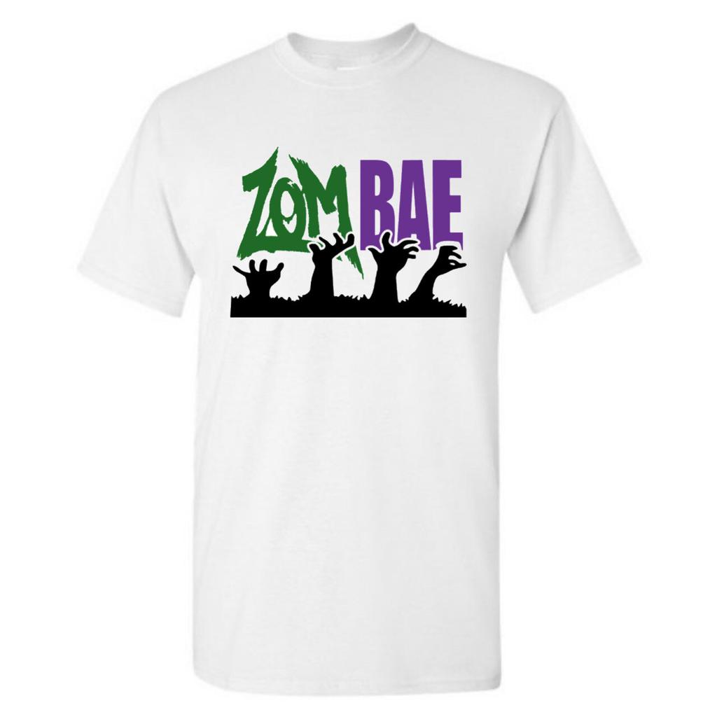 Zombae Couples Halloween Zombie Boyfriend Girlfriend T-shirt Funny Graphic Tee