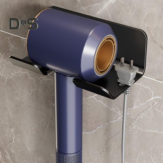 Uchwyt na suszarkę do włosów, ścienny stojak do przechowywania prostownicy do włosów, łatwy montaż, organizer łazienkowy, wieszak druciany do uporządkowanego przechowywania