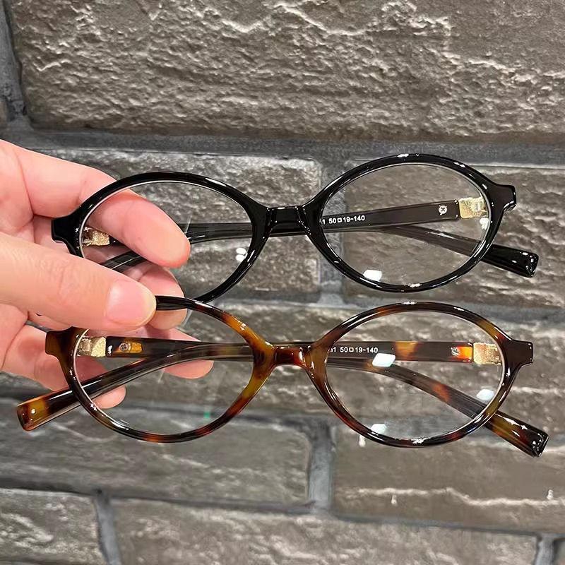 New Fashion Oval Frame Myopia Glasses for Women Men Anti Blue Light Near Sight Eyeglasses Vintage Unisex Eyewear