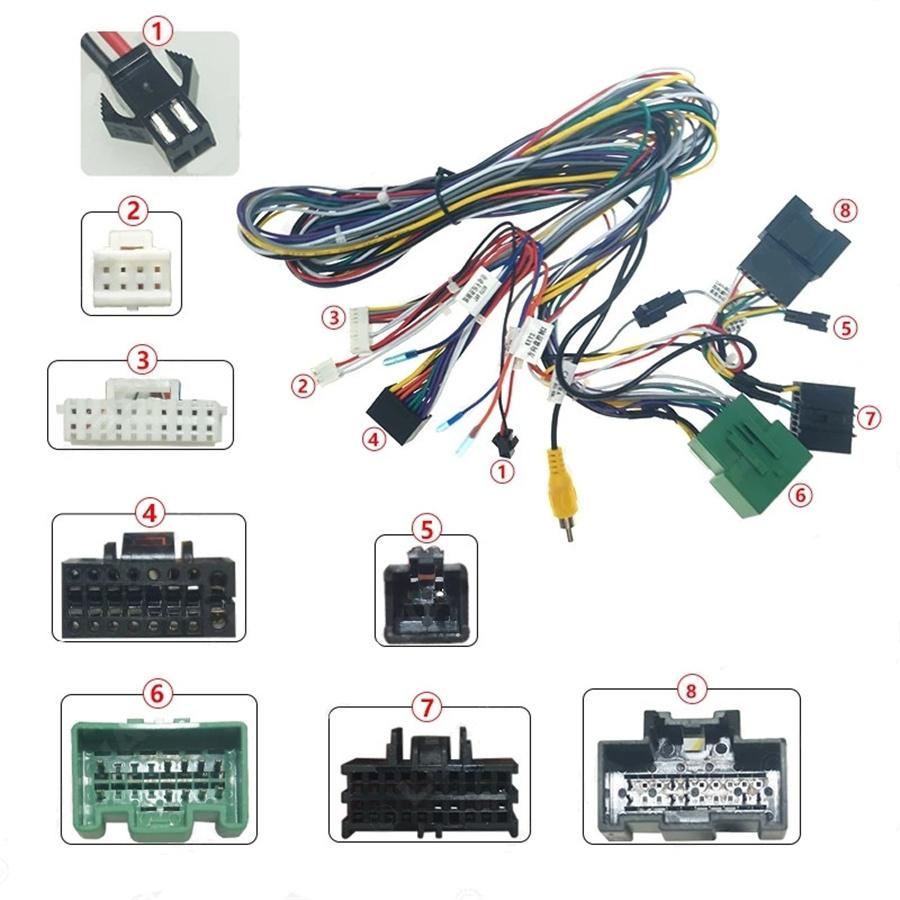 Car 16 Pin Android Cable Harness Connectors With Canbus Box For Chevrolet Cruze Buick