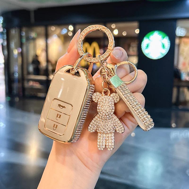Car Key Case Cover Shell For Honda Crv Civic Accord Xrv Vezel Hiroshi Fit Crider Sensing Urv Crider Bag Tools