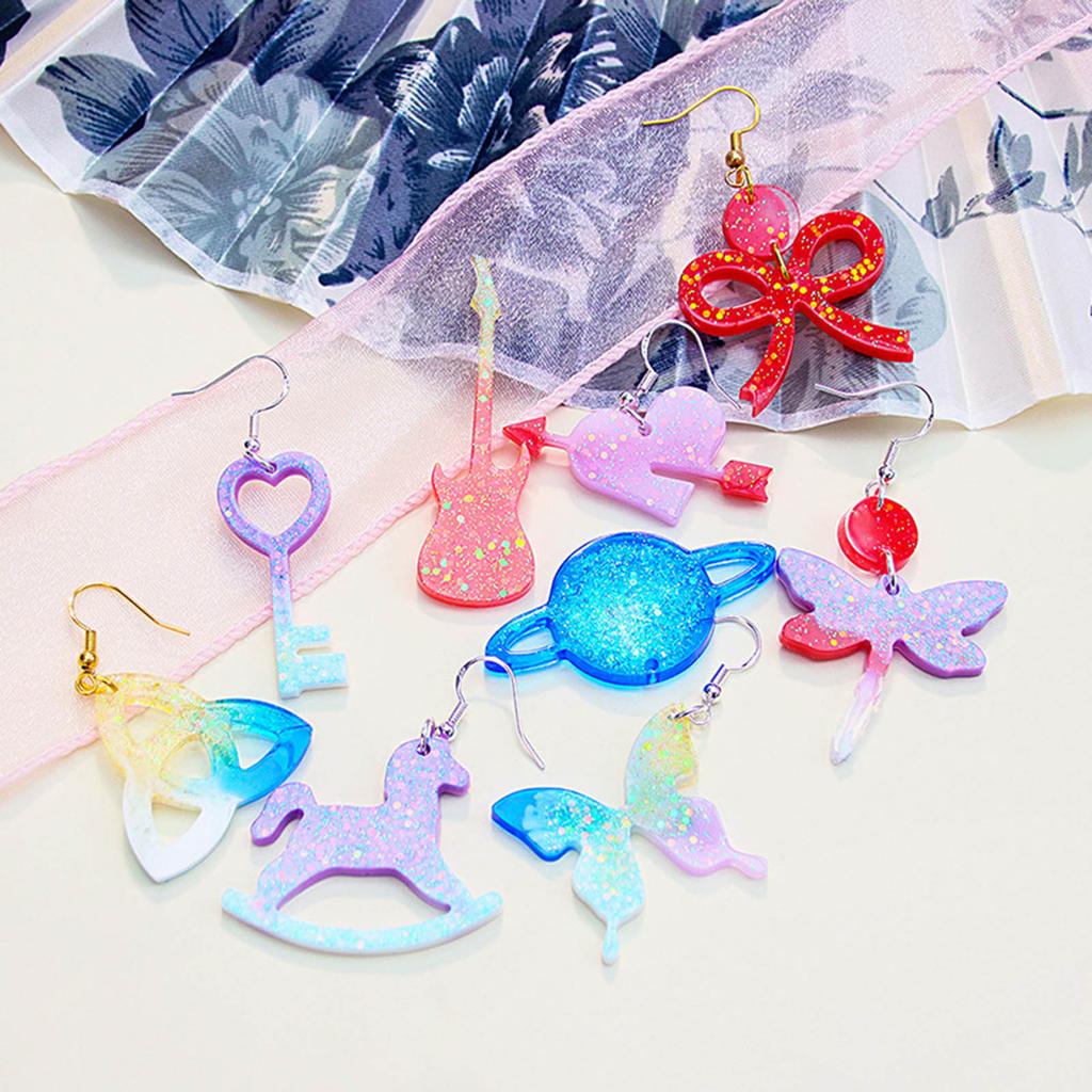 Unique Pendant Silicone Mold Epoxy Resin Molds Multishapes Silicone Pendant Molds for Jewelry Pendant and Craft Making