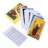 78Pcs Tarot Cards Game English Oracle Cards Deck Prediction Divination Board Game for Beginner Personal Use Christmas Gift