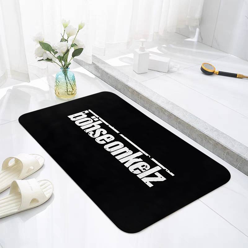 w-Bohses-Onkelzs-Logo Floor Mats Home Laundry Rug Carpet For Living Room Decor Lounge Area Anti-slip Foot Mat Entrance Doormat
