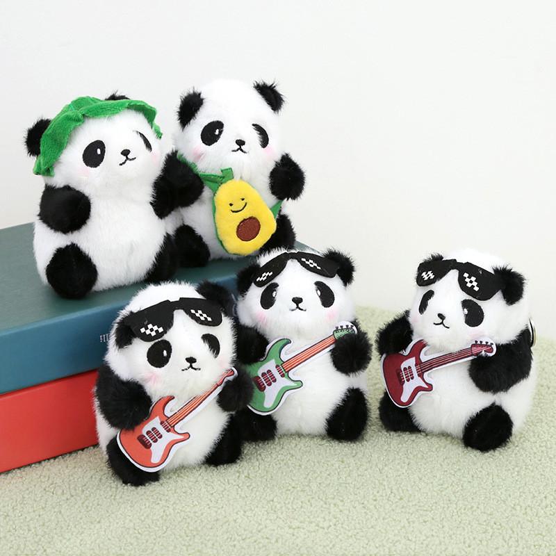 Panda Plush Toy Keychain For Bags And Gifts With Soft Pp Cotton Filling And Animal Design