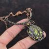 Copper Stichtite Gemstone Necklace Copper Wire Wrapped Adjustable Necklace Handmade Boho Necklace Copper Jewelry For Gift Wire Wrap Jewelry