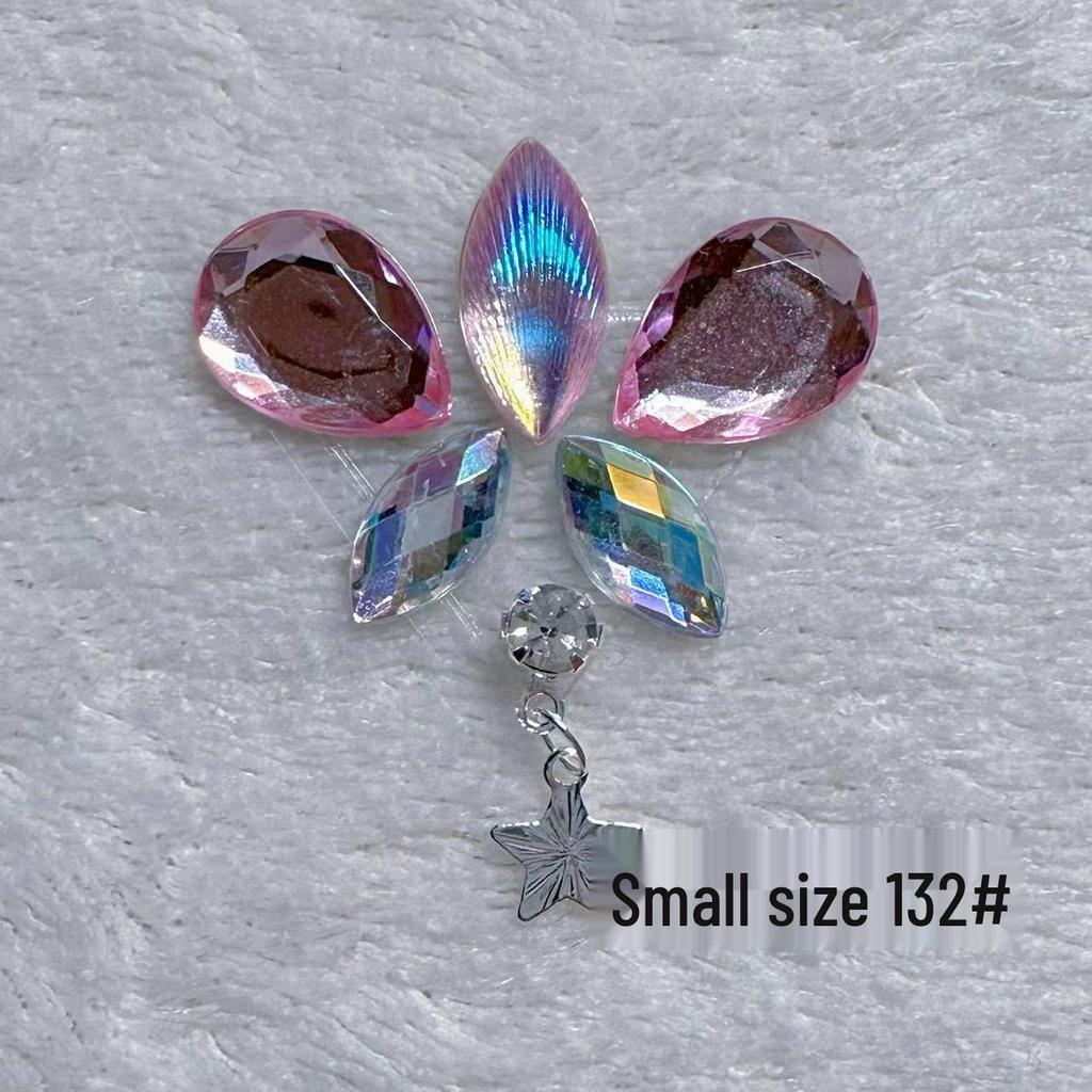 Children's Floral Face Stickers with Crystal Diamonds & Tassels for Ancient Style Makeup
