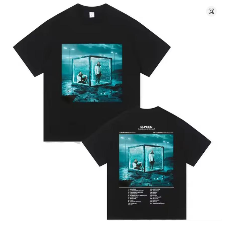 Rapper Alpha Djadja Dinaz Album 2026 Graphic Tshirt Unisexs Hip Hop Gothic Short Sleeve T Shirt Harajuku Aesthetic Graphics Tee