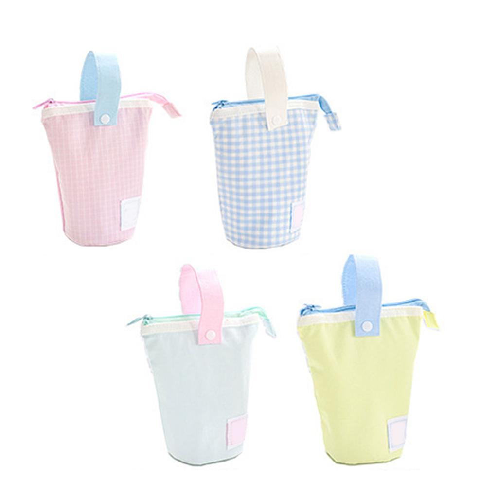 Foldable Standing Pencil Pouch Gorgeous High Capacity  Stationery Case for Office School Home