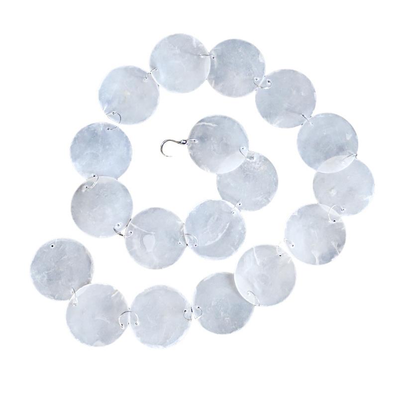 1PC Natural Shell Ornaments Mirror Shell Strings Home Lighting Wedding Decor Eco-Friendly White 1-Meter Shell Flakes 1m