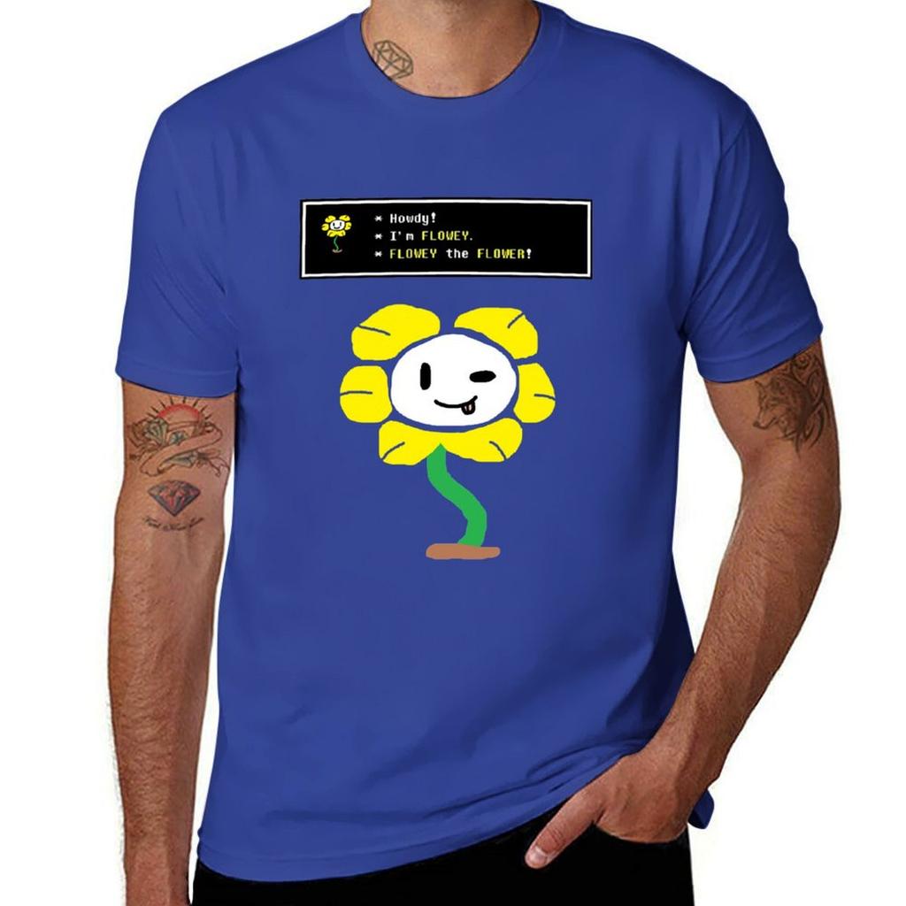 Undertale Flowey T-Shirt custom shirt anime clothes baggy shirts mens funny t shirts