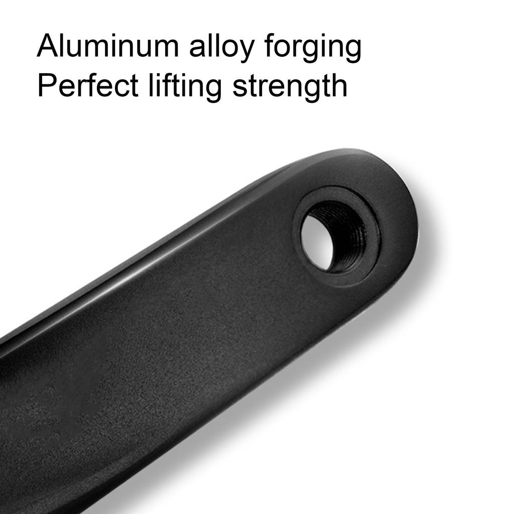 Mountain Bike Crankset Hollow Integrated Aluminum Alloy Lightweight Bike Crank Arm Set for Road Bicycle