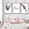 Holding Hands Love Quote Family Poster Nordic Black & White Minimalist Canvas PaintinWall Pictures for Living Room Bedroom Home Wall Decor No Frame