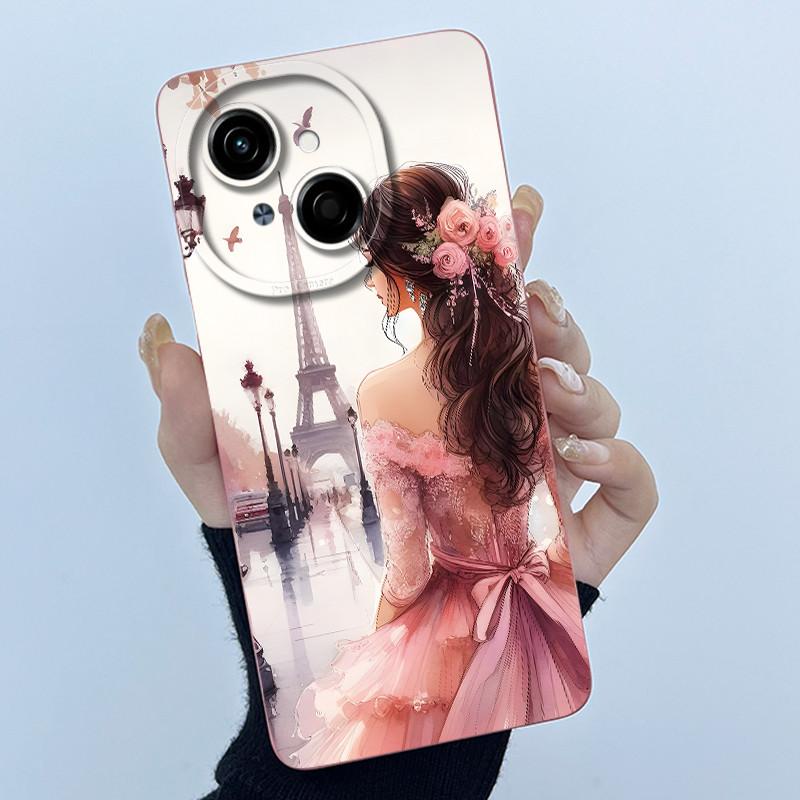 For Tecno Spark Go 1 s 1s 2025 Go1s Go2025 Pop 9 4G Phone Case Sweet Girls Cute Cats Soft Silicone Shockproof Back Cover Fundas