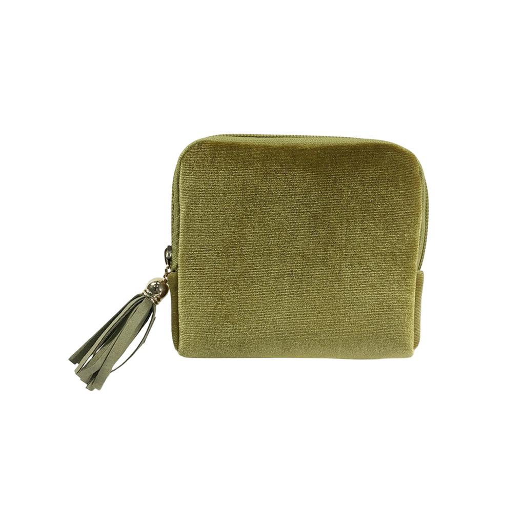 Smyckesförvaringspåse med tofs och dragkedja, Smyckespåse för ringar, hängen, armband, Bärbar smyckesorganisatör