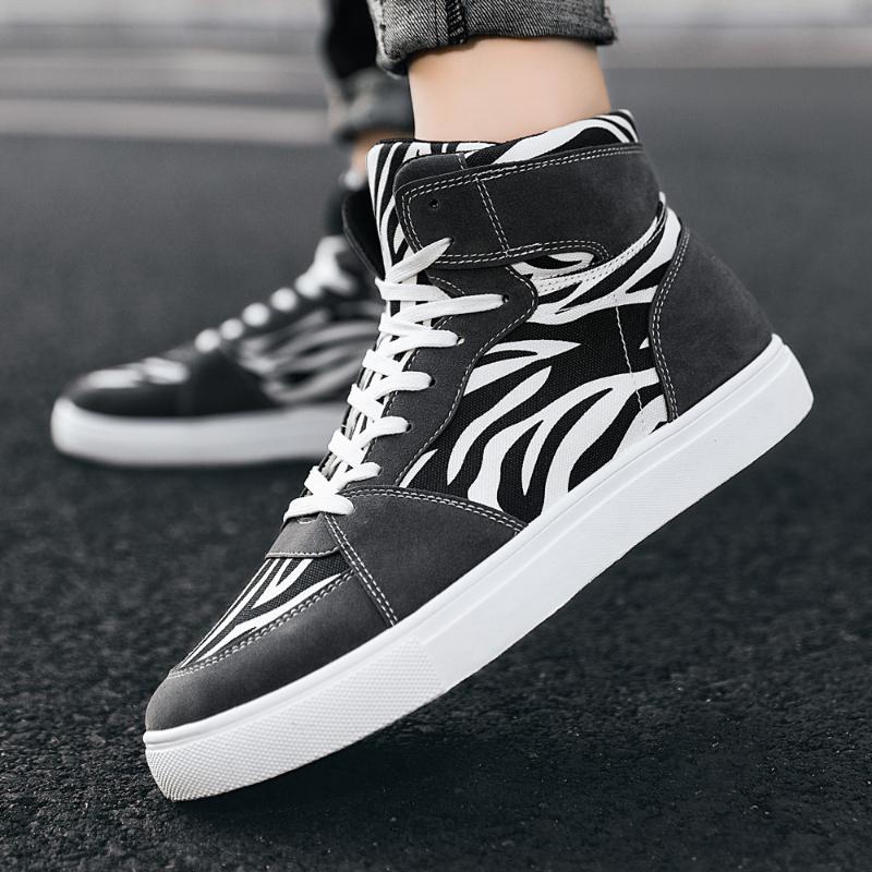 Autumn Spring Male High Top Casual Shoes for Men White Sneakers Man Canvas Shoes Flat Tenis Shoes zapatillas de hombre zapatos