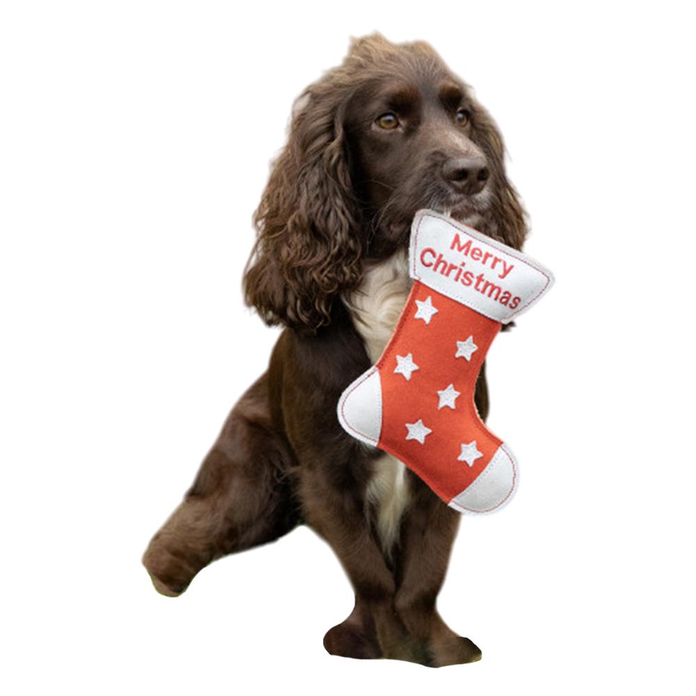 Benji & Flo Christmas Stocking Suede Dog Toy