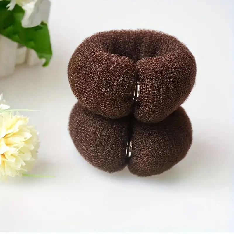 2pcs, Ring Bun, Magic Hair Styler, Donut Ring Styler for Women and Girls, Hair Shaper, Suitable for Thick and Long Hair