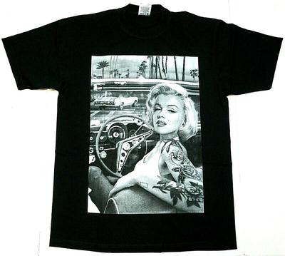 Camiseta MARILYN MONROE Tatuaje Lowrider Ropa Urbana Streetwear Camiseta de Hombre Nueva Camiseta Unisex