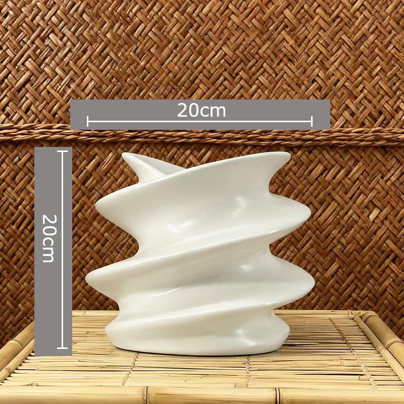 Minimalist Thread Ceramic Vase Flower Pots Table Decoration Flowers Arrangement Floral Vases Modern Home Decor Accessories белый