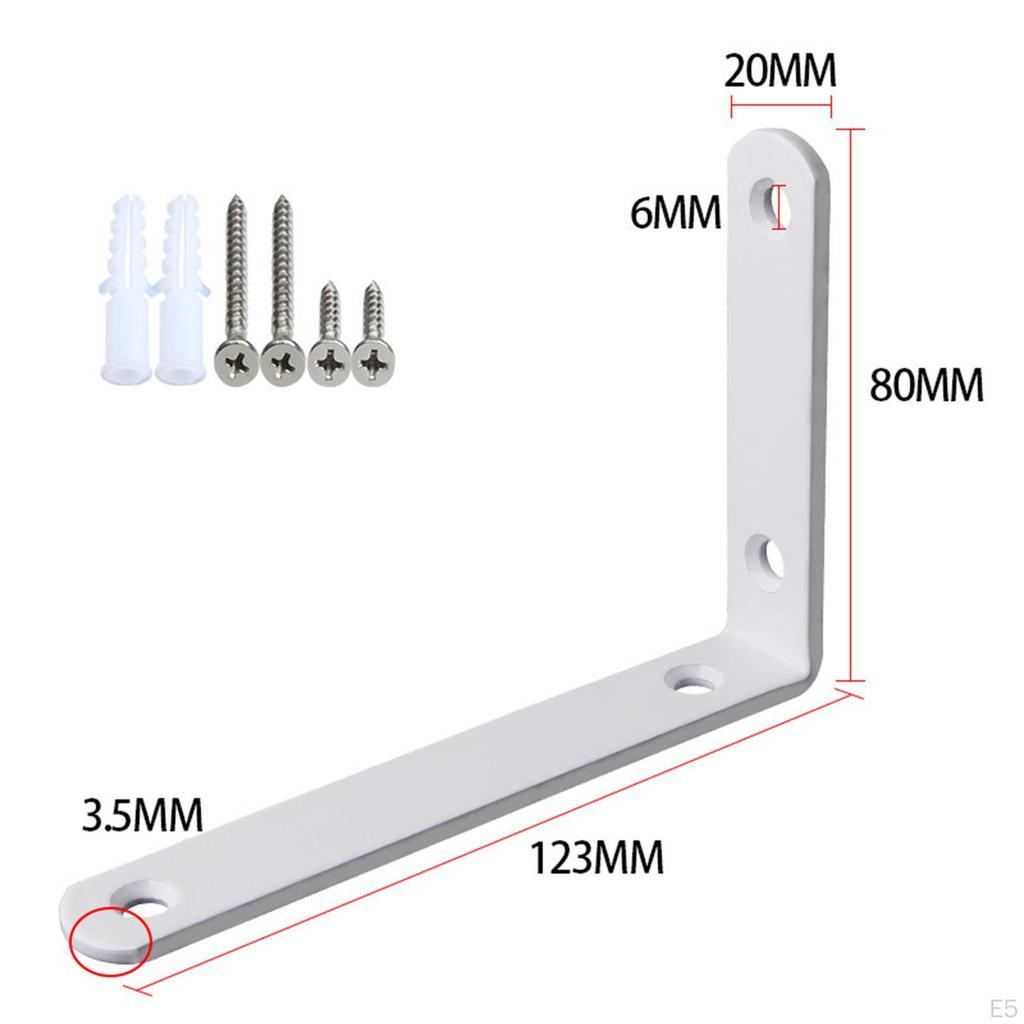 Wall Mount Shelf Supports - Pack of 8
