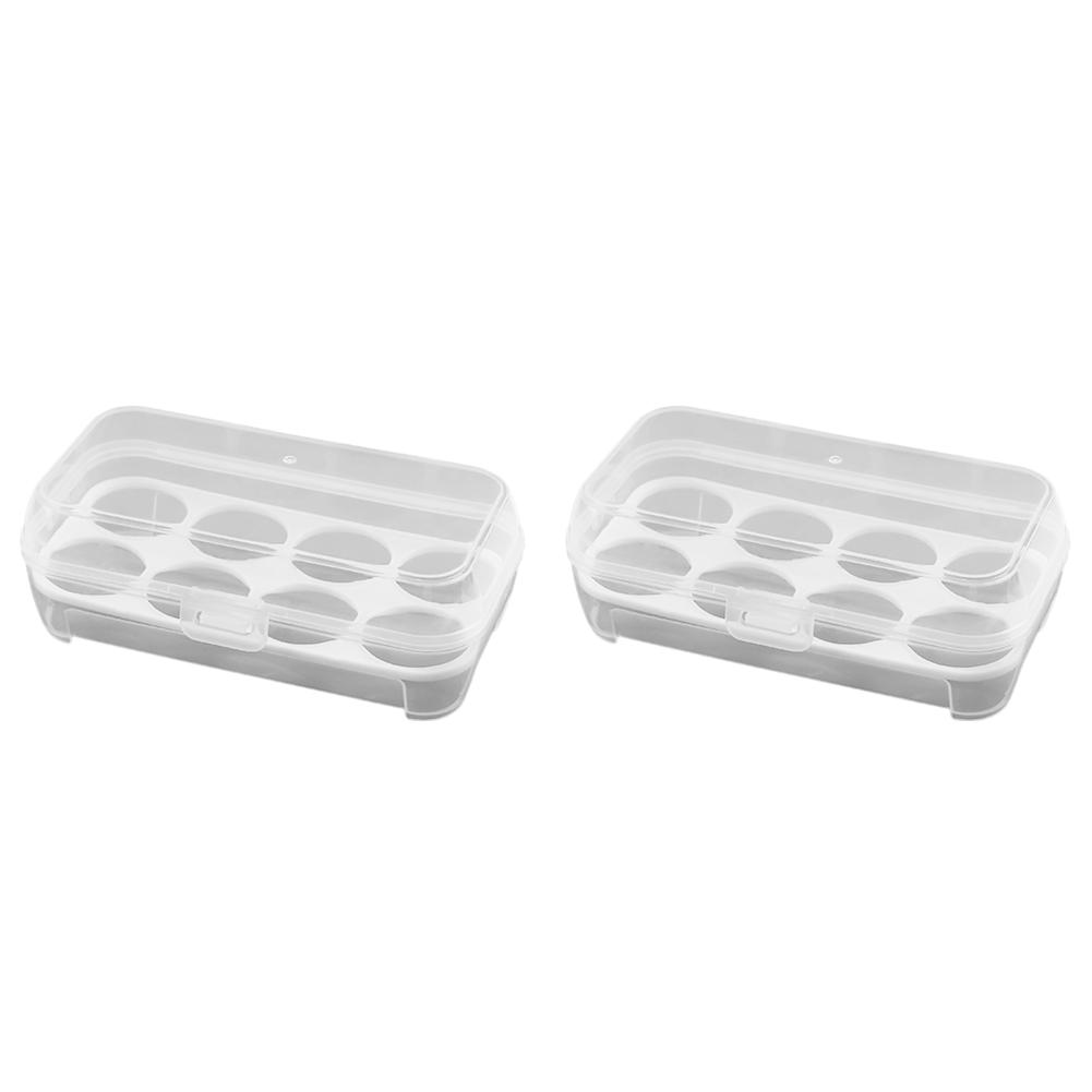 Egg Rack 4 Layers Automatic Scrolling Large Capacity Kitchen Rolling Eggs Container Rolling Eggs Dispenser for Fridge Countertop