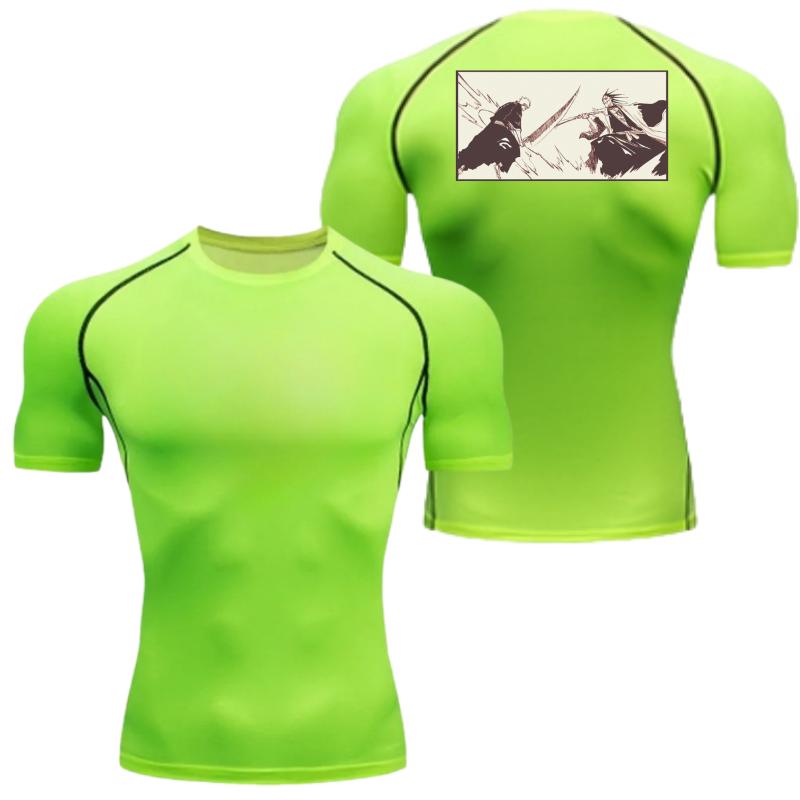 

Мужская компрессионная футболка Спортивная быстросохнущая фитнес-футболка Отбеливатель Влагоотводящая Для бега, велоспорта, активного отдыха 8 цветов Короткий рукав XXXL