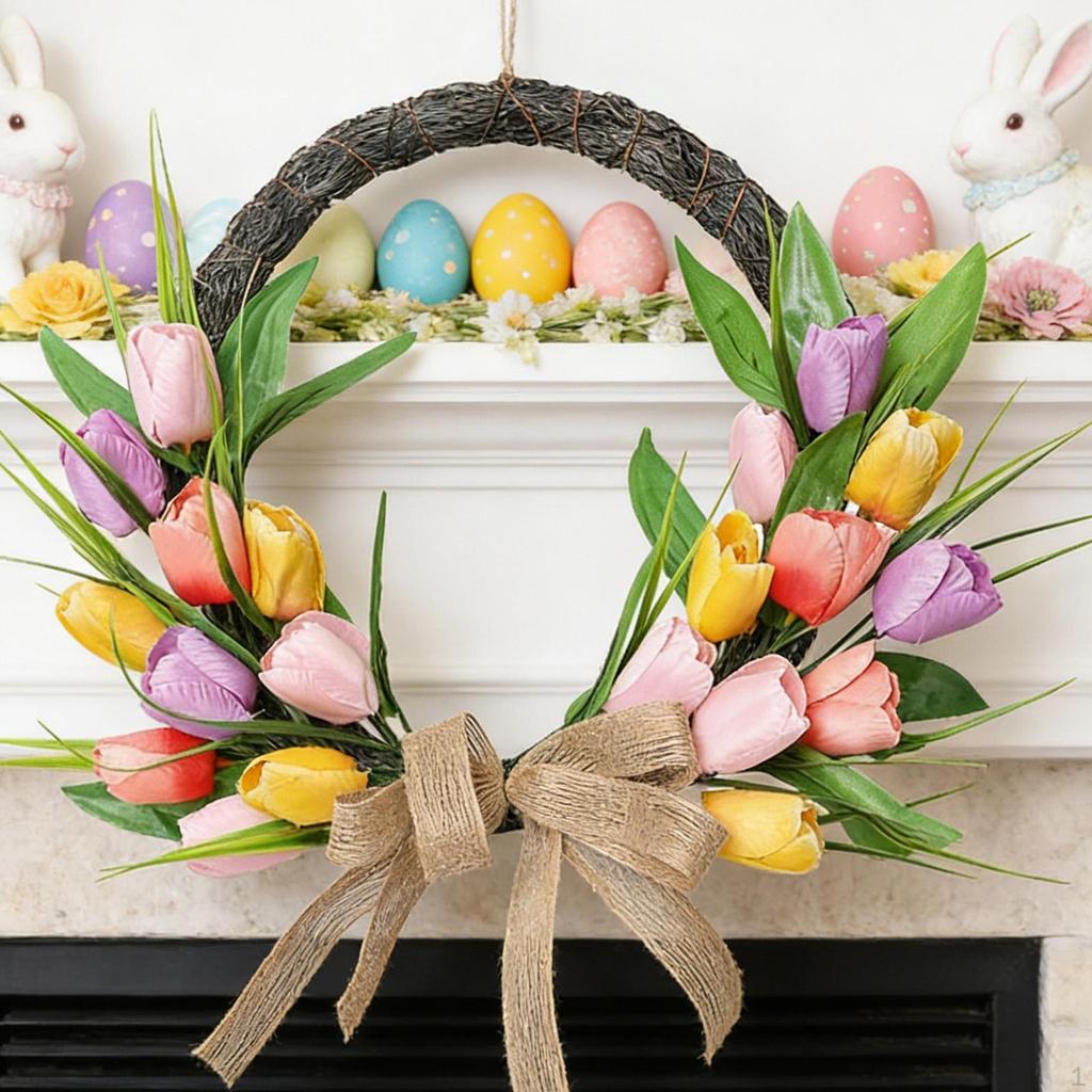 Artificial Garland for Spring And Summer, Ideal Front Door, Home Decor, Parties, Garden,