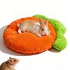 Carrot-shaped Small Bed – Guinea Pig Sofa/Cage Mat, Warm and Comfortable Bedding,Suitable for Rabbits,Guinea Pigs,and Other Pets
