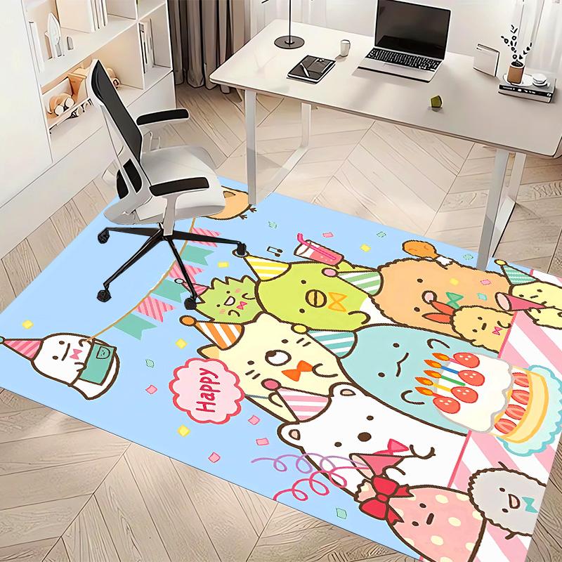 Sumikko Gurashi1 Printed Absorbent Washable Carpet, Non-Slip Bathroom Mats, Kitchen Rugs, Yoga Mat,Living Room Entrance, Camping Picnic Rugs