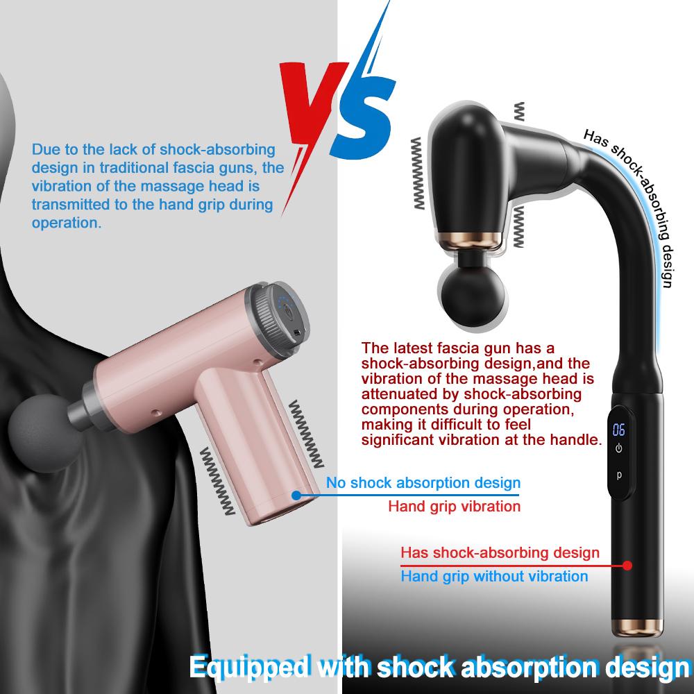 Smart Fascia Gun Neck Shoulder Cervical Foot Body Relaxation Back High Frequency Massage Gun  Massage Percussion Hammer Fitness